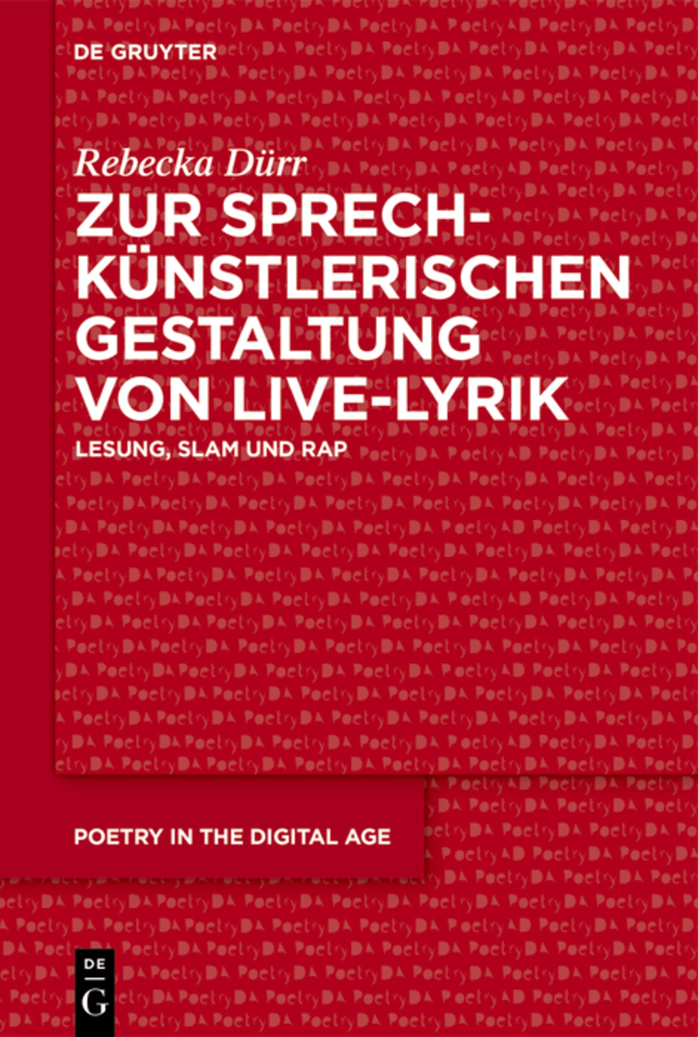Zur sprechkünstlerischen Gestaltung von Live-Lyrik